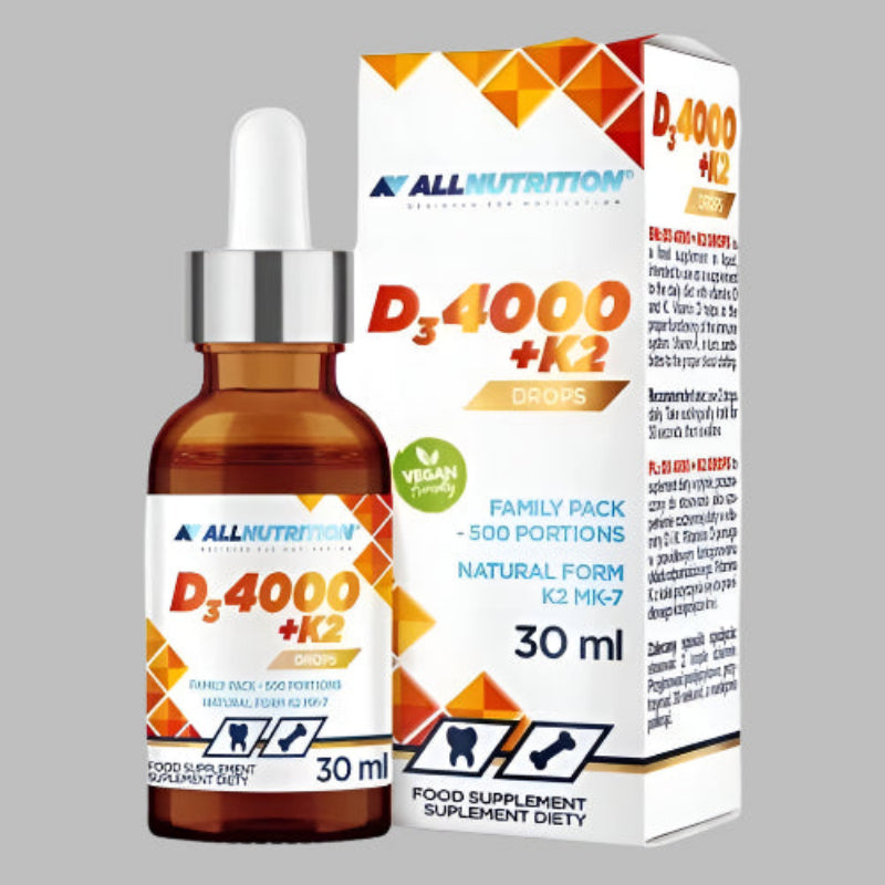 ALL NUTRITION® VITAMIN D3 4000 + K2 Tropfen 30ml - trainings-booster.de