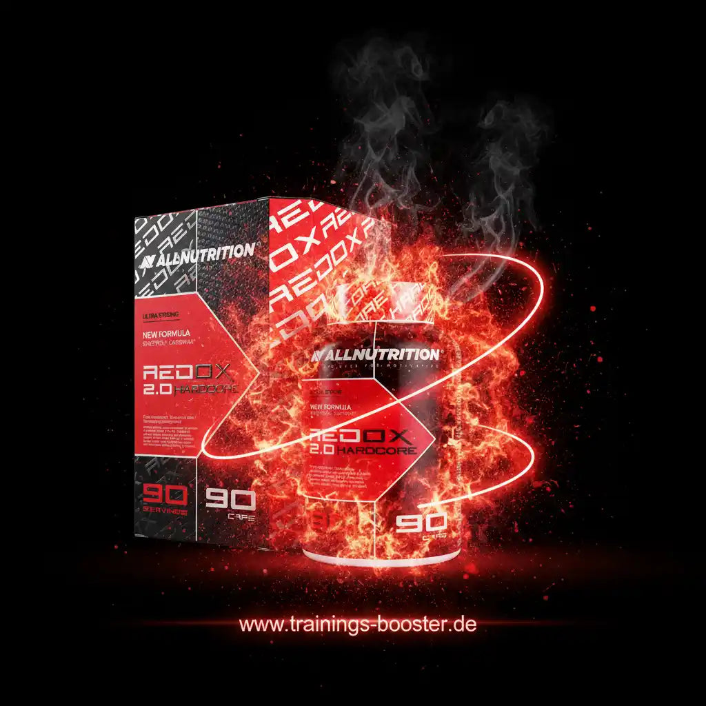AllNutrition Redox 2.0 Hardcore Booster mit 90 Kapseln, energiegeladen und leistungsstark für Training