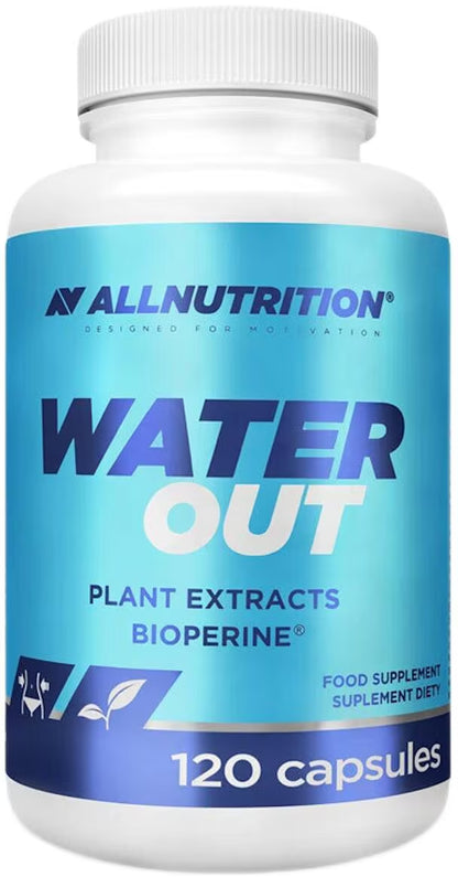 AllNutrition Water Out Kapseln mit Pflanzenextrakten und Bioperine® – 120 Stück, Nahrungsergänzung