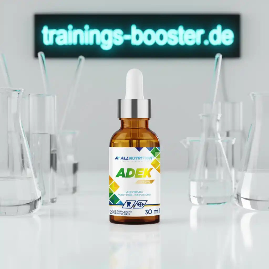 ADEK Tropfen von AllNutrition – 30 ml Nahrungsergänzungsmittel für Sportler mit Pipette