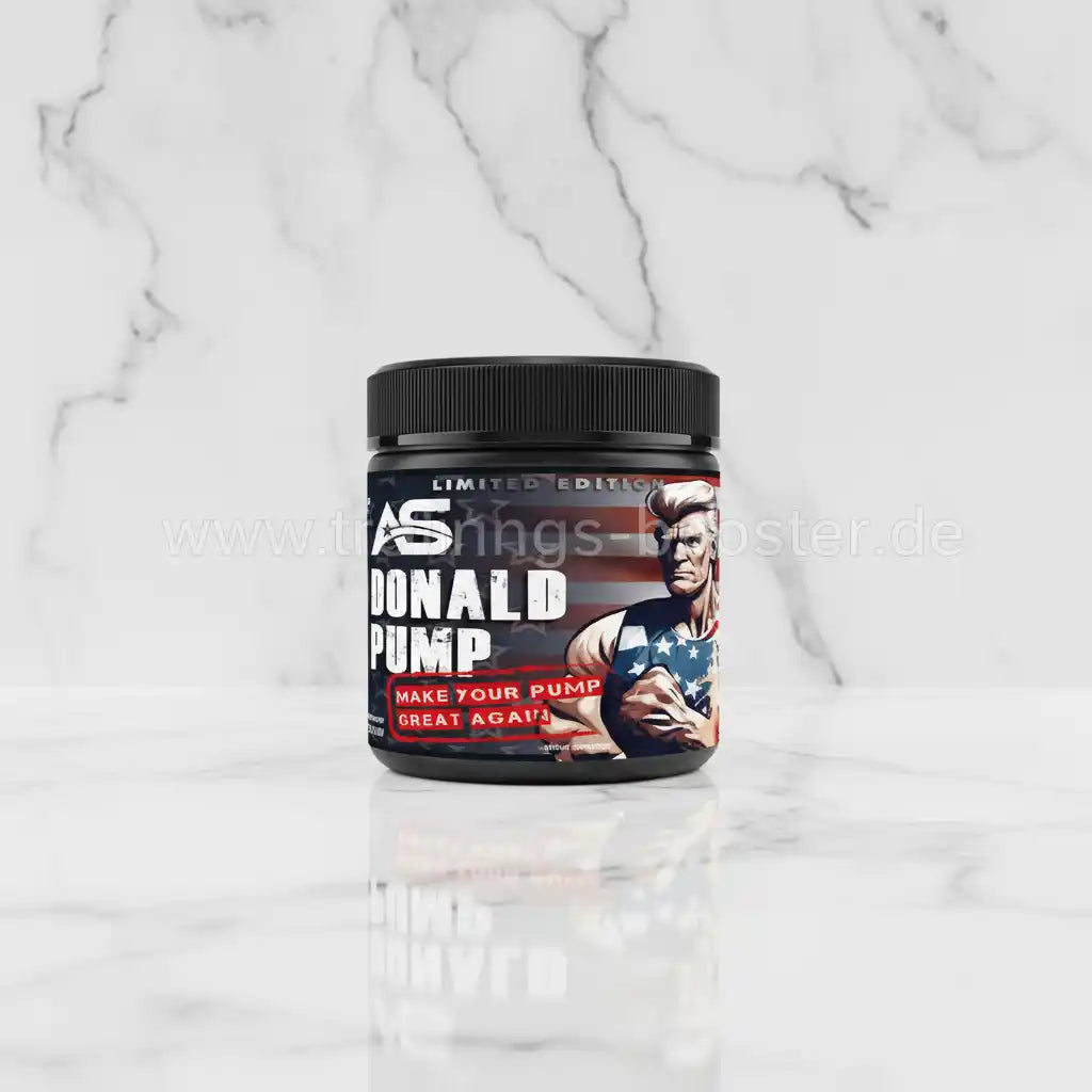 Donald Pump Limited Edition Booster für Muskelaufbau und Training