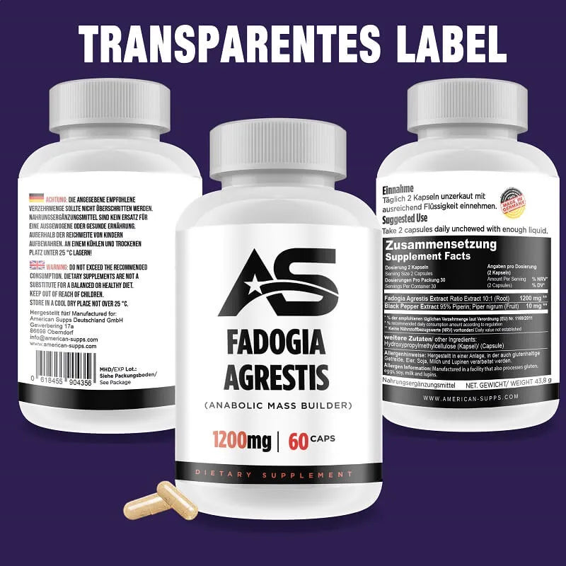 American Supps Fadogia Agrestis 60 Kapseln - trainings-booster.de