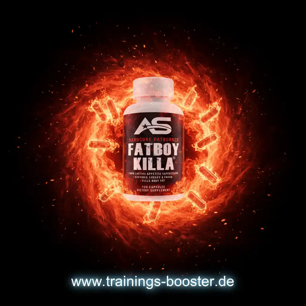 Fatboy Killa Fatburner Kapseln in Flammen – Hardcore Fettverbrenner für Sport & Training