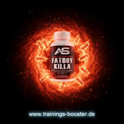 Fatboy Killa Fatburner Kapseln in Flammen – Hardcore Fettverbrenner für Sport & Training