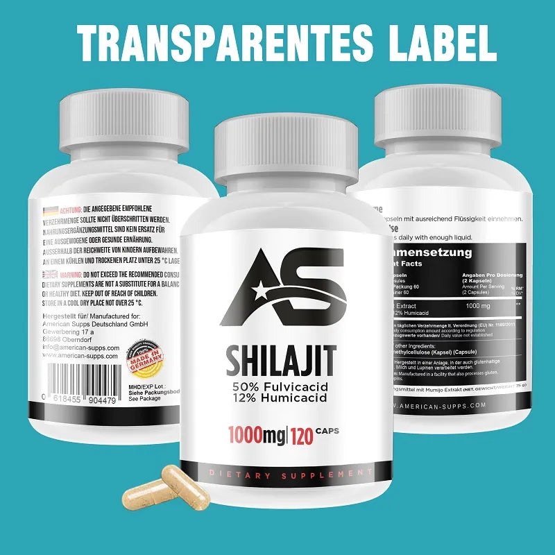 American Supps Shilajit 120 Kapseln - trainings-booster.de