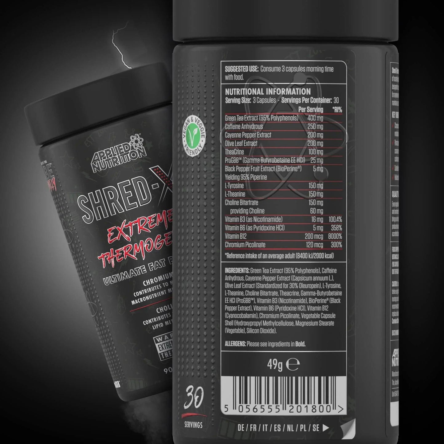 Applied Nutrition Shred-X EXTREM Burner 90Caps. - trainings-booster.de