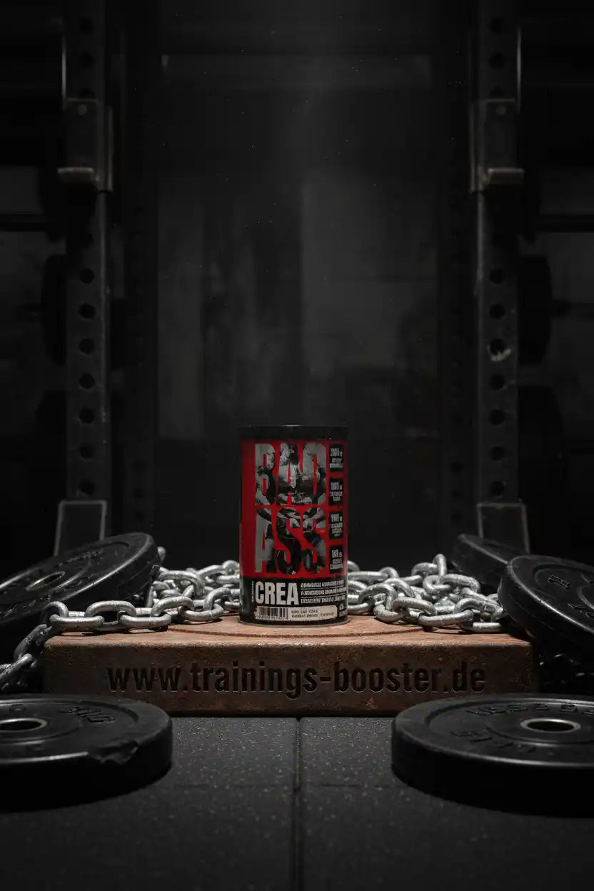Crea Booster Dose vor Gewichten & Kette im Fitnessstudio – Trainingsbooster.de