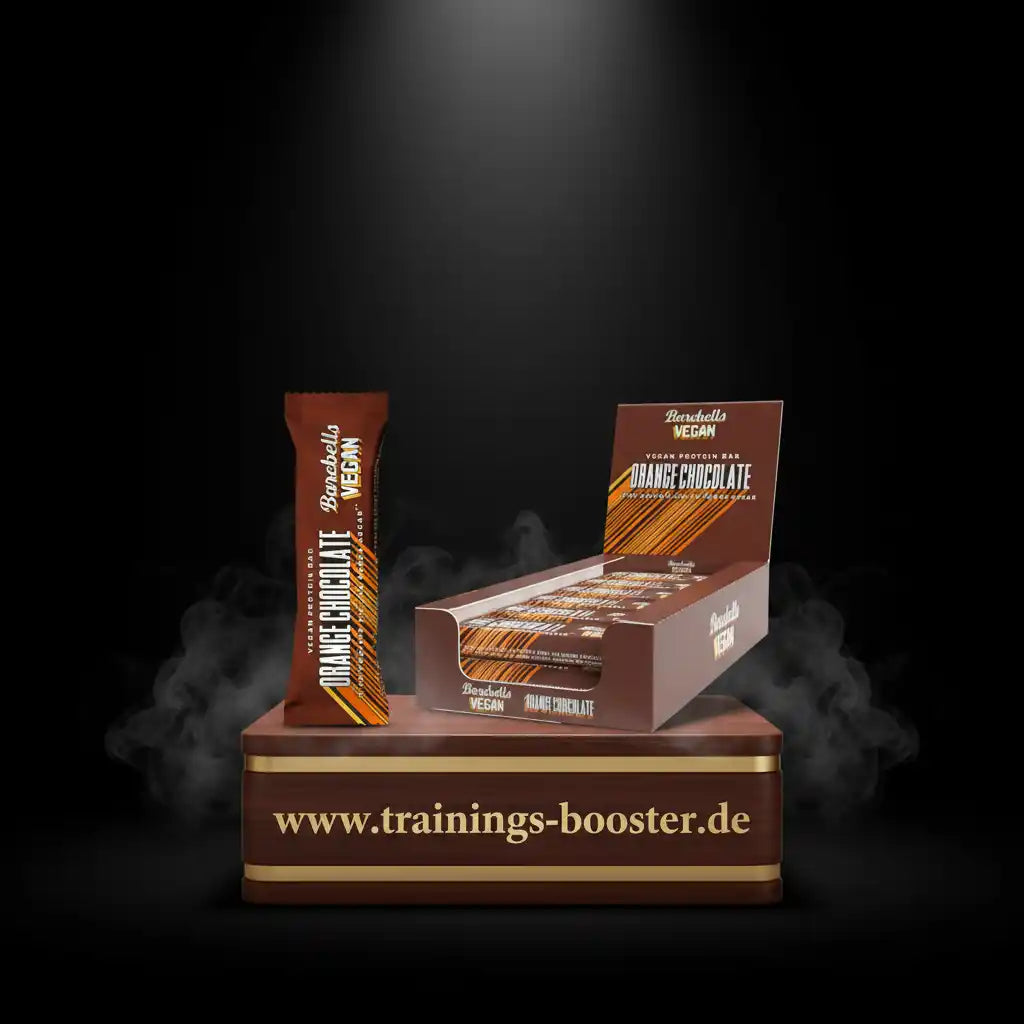 Vegan Protein Bar Orange Chocolate – Nahrungsergänzung für Sportler, ideal als Booster oder Snack