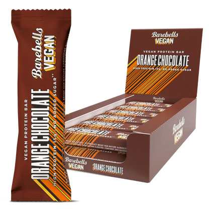 Barebells Vegan Protein Bar Orange Chocolate, hochproteinhaltig, ohne zugesetzten Zucker, ideal für Sportler