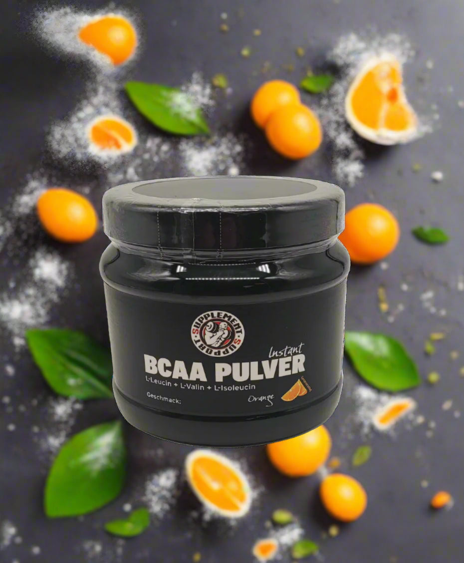 BCAA Aminosäure Pulver 300g Orange - trainings-booster.de