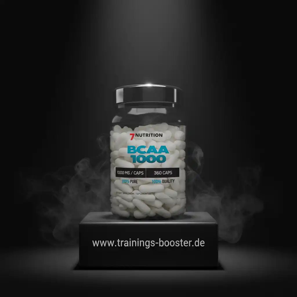 BCAA 1000 Kapseln von 7Nutrition – 1000 mg pro Kapsel, 360 Kapseln, rein und hochwertig