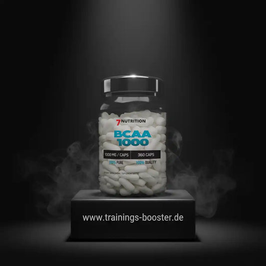 BCAA 1000 Kapseln von 7Nutrition – 1000 mg pro Kapsel, 360 Kapseln, rein und hochwertig