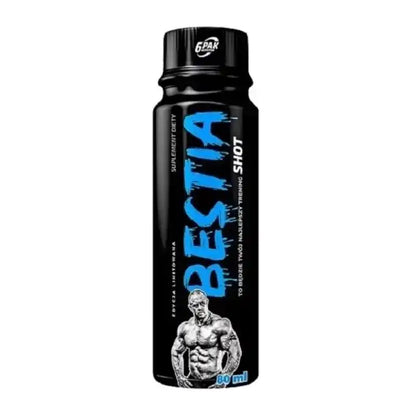 TREC NUTRITION Bestia Pre Workout Shot 80ml in einer schwarzen Flasche