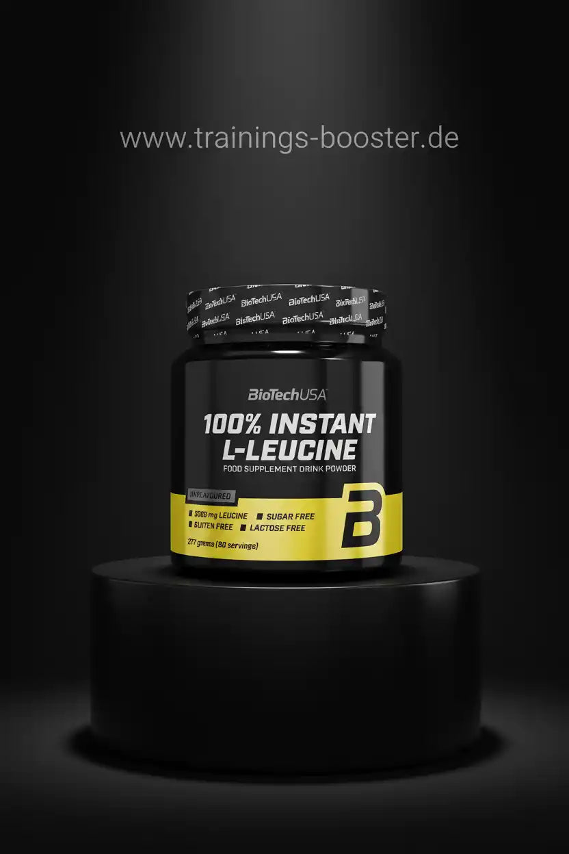 BioTechUSA 100% Instant L-Leucine, zuckerfrei, glutenfrei, laktosefrei, Nahrungsergänzungsmittel