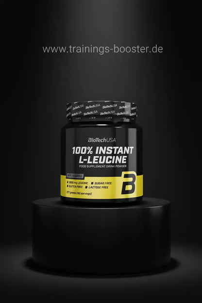 BioTechUSA 100% Instant L-Leucine, zuckerfrei, glutenfrei, laktosefrei, Nahrungsergänzungsmittel