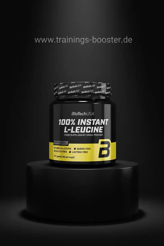 BioTechUSA 100% Instant L-Leucine, zuckerfrei, glutenfrei, laktosefrei, Nahrungsergänzungsmittel