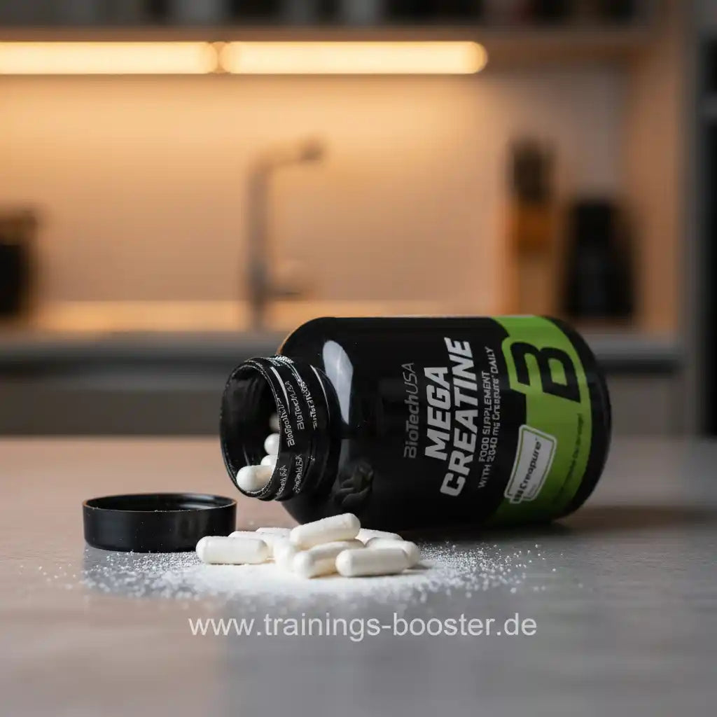 BiotechUSA Mega Creatine Kapseln – Sportnahrung & Training Booster für Muskelaufbau