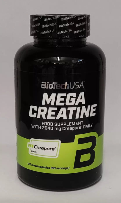 Biotech USA Mega Creatine 120 Megakapseln - trainings-booster.de