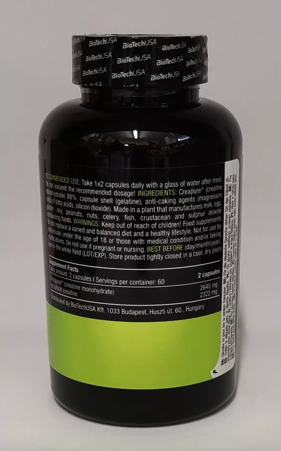 Biotech USA Mega Creatine 120 Megakapseln - trainings-booster.de