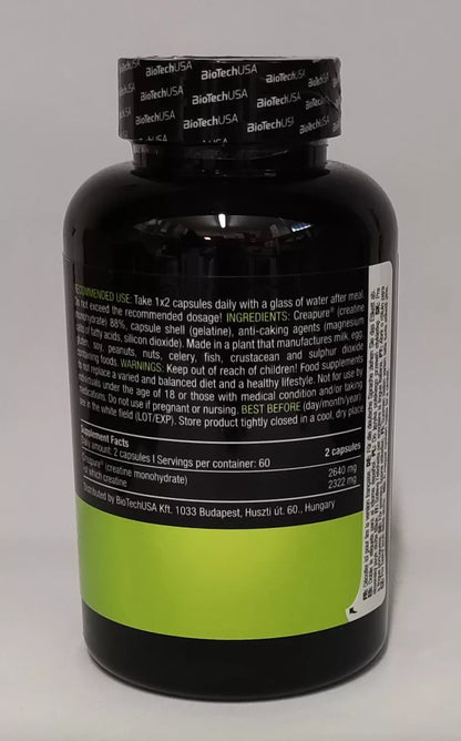 Biotech USA Mega Creatine 120 Megakapseln - trainings-booster.de
