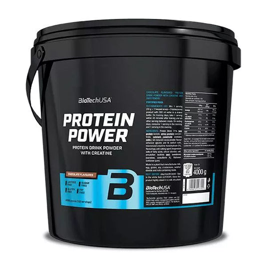 BioTech USA Protein Power, 4000 g Eimer - trainings-booster.de
