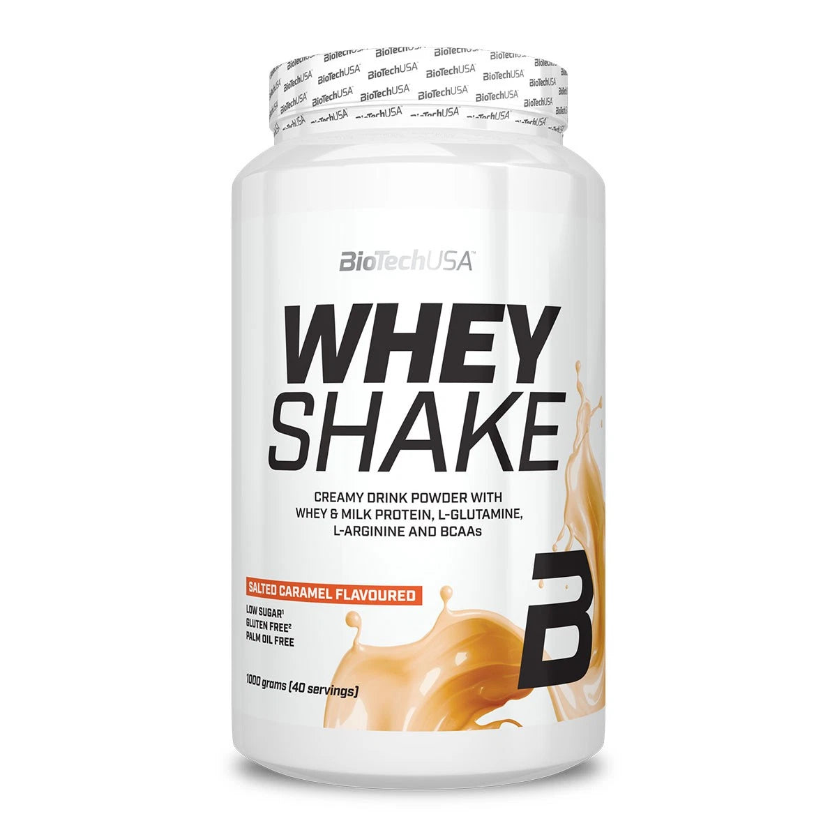BioTechUSA Whey Shake Salted Caramel – Proteinpulver mit Whey & Milchprotein, BCAAs, glutenfrei