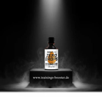 BioTechUSA Zero Drops Karamell Geschmack – zuckerfrei, glutenfrei, laktosefrei, ideal für Sport & Fitness