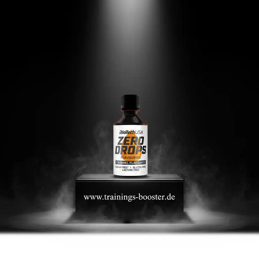 BioTechUSA Zero Drops Karamell Geschmack – zuckerfrei, glutenfrei, laktosefrei, ideal für Sport & Fitness