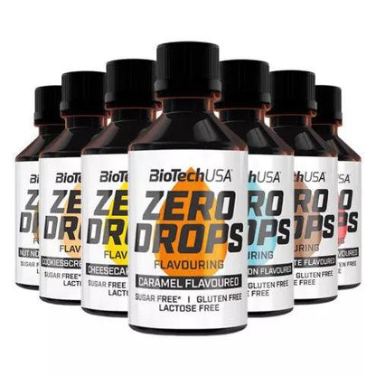 BioTechUSA Zero Drops Karamell-Geschmack, zuckerfrei, glutenfrei, laktosefrei