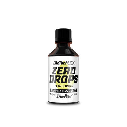 BioTechUSA Zero Drops Bananen-Aroma, zuckerfrei, glutenfrei, laktosefrei