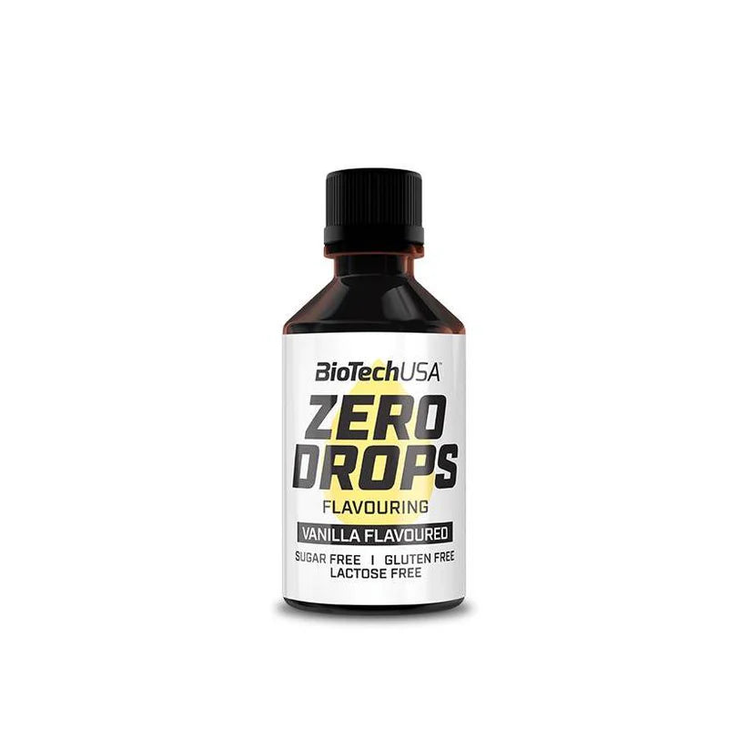 BioTechUSA Zero Drops Vanille Aroma, zuckerfrei, glutenfrei, laktosefrei