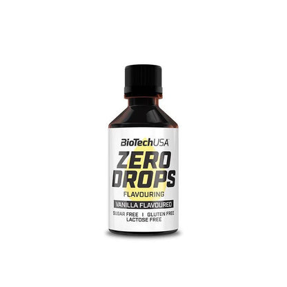 BioTechUSA Zero Drops Vanille Aroma, zuckerfrei, glutenfrei, laktosefrei