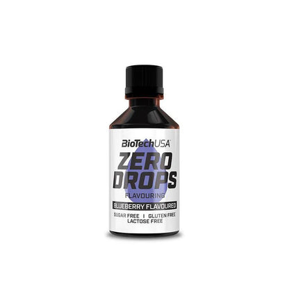 BioTechUSA Zero Drops Blueberry Geschmack – zuckerfrei, glutenfrei, laktosefrei