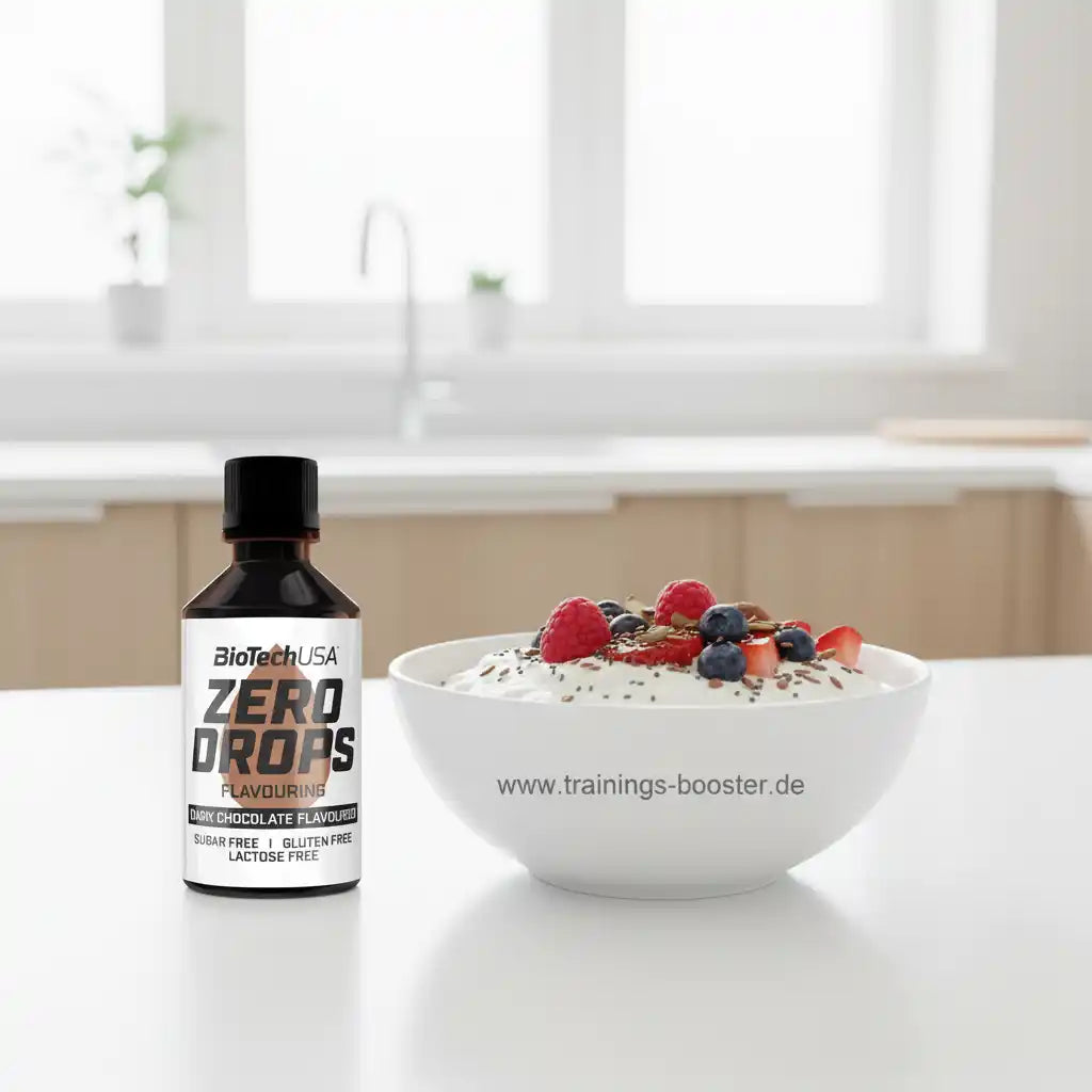 BioTechUSA Zero Drops Schokoladen-Aroma für Joghurt, zuckerfrei, glutenfrei, laktosefrei