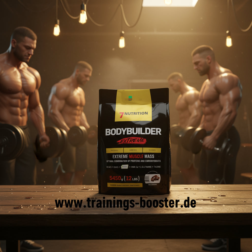 7Nutrition Bodybuilder Extreme Muscle Mass – Muskelaufbau-Pulver für Bodybuilder im Fitnessstudio