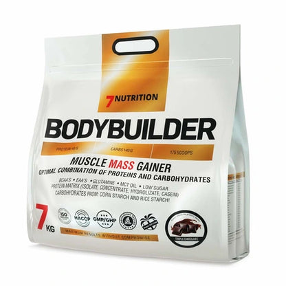 7 Nutrition Bodybuilder Muscle Mass Gainer – Proteinpulver mit Kohlenhydraten für Muskelaufbau, 7 kg
