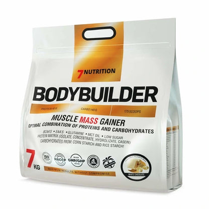 7 Nutrition Bodybuilder Muscle Mass Gainer – 7 kg Proteinpulver mit Kohlenhydraten für Muskelaufbau
