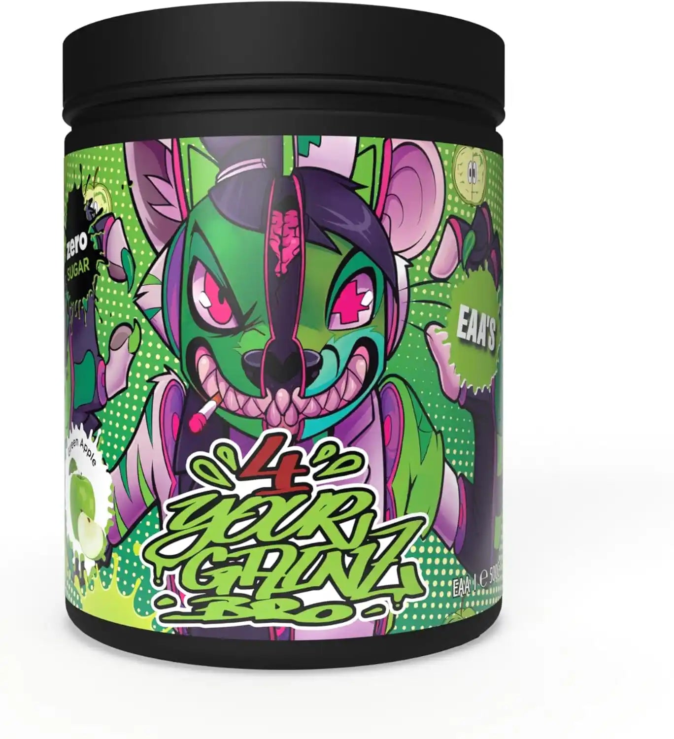 Grüner Apfel EAA Booster mit Zero Sugar für Training und Muskelaufbau