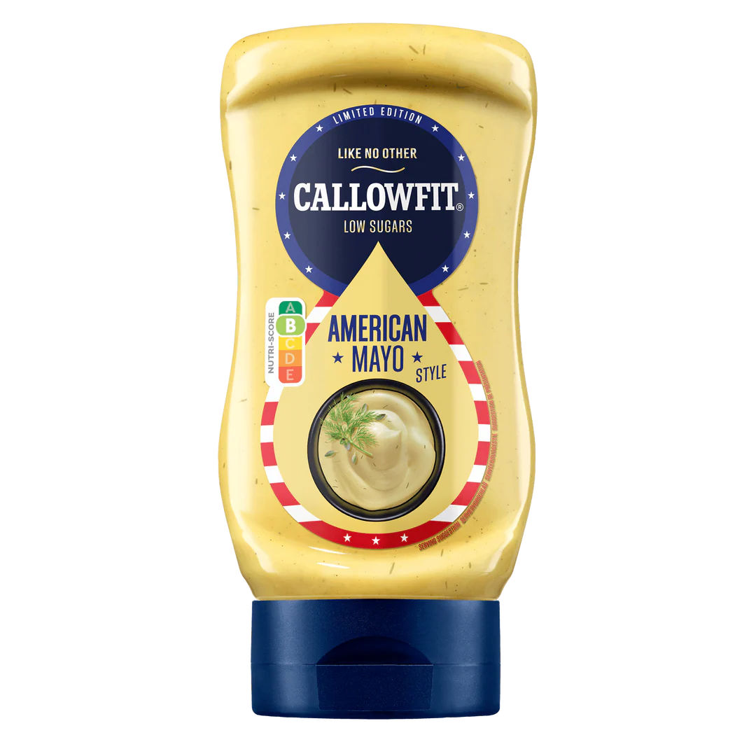 Callowfit American Mayo Style, Low Sugars, Limited Edition, ideal für Sportnahrung und Booster