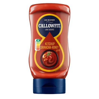 Callowfit Ketchup Sriracha-Honey Style Flasche mit Nutri-Score