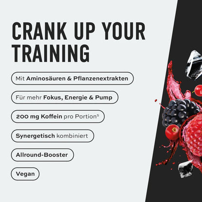 CRANK PRE Workout Booster 380g - trainings-booster.de