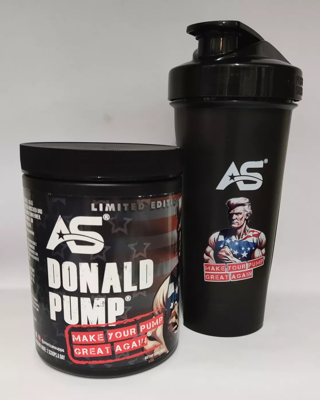 Donald Pump Booster 510g + Shaker Pack - trainings-booster.de