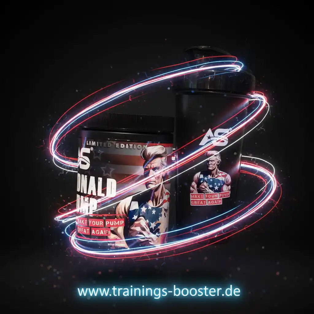 Limited Edition Donald Pump Booster mit amerikanischem Design und leuchtenden Effekten