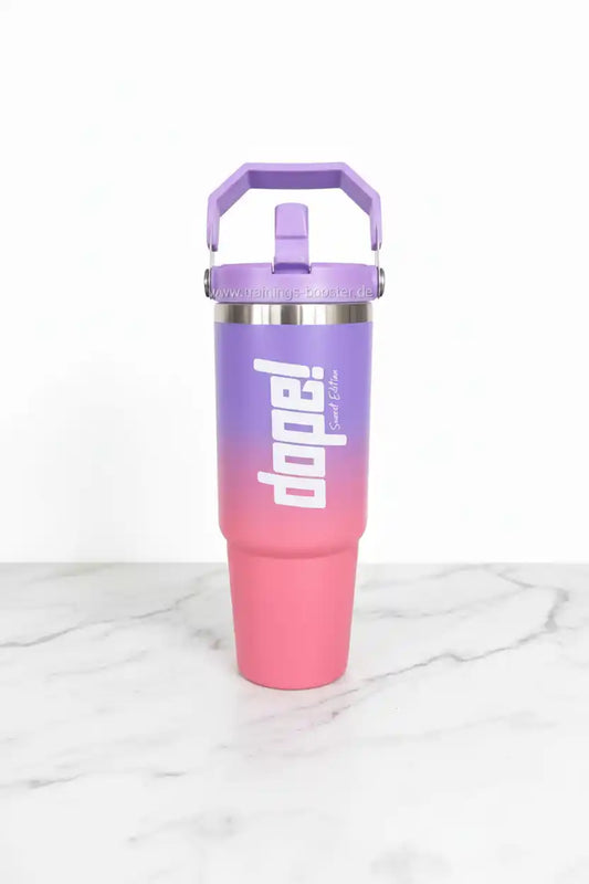 Lila-rosa Dope! Sweet Edition Trinkflasche für Sport und Training