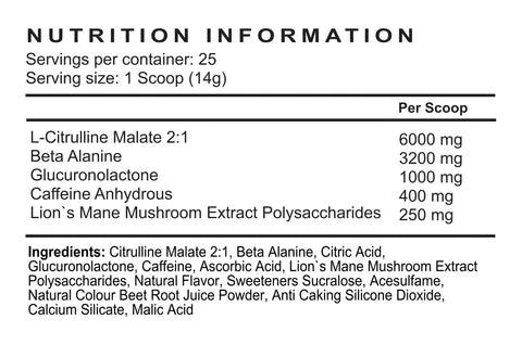 Edge of Insanity Extreme Pre Workout Booster 295g - trainings-booster.de