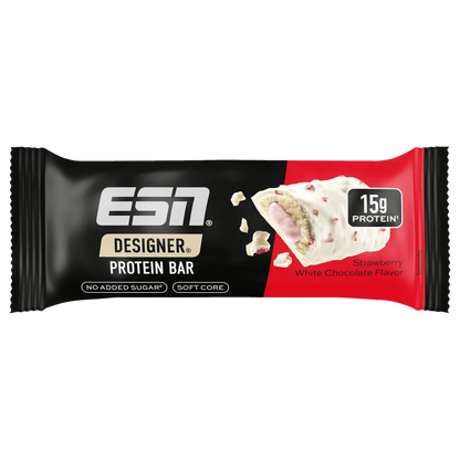 ESN Designer Protein Bar in Erdbeer-Weißer-Schokolade Geschmack