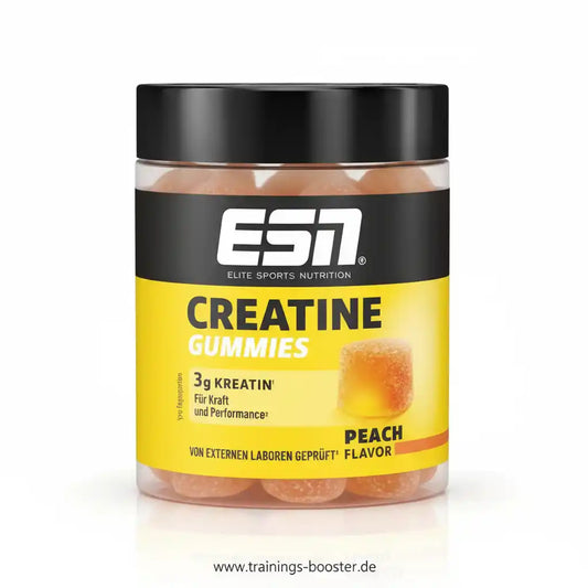 ESN Creatine Gummies Pfirsich Geschmack für Kraft und Performance