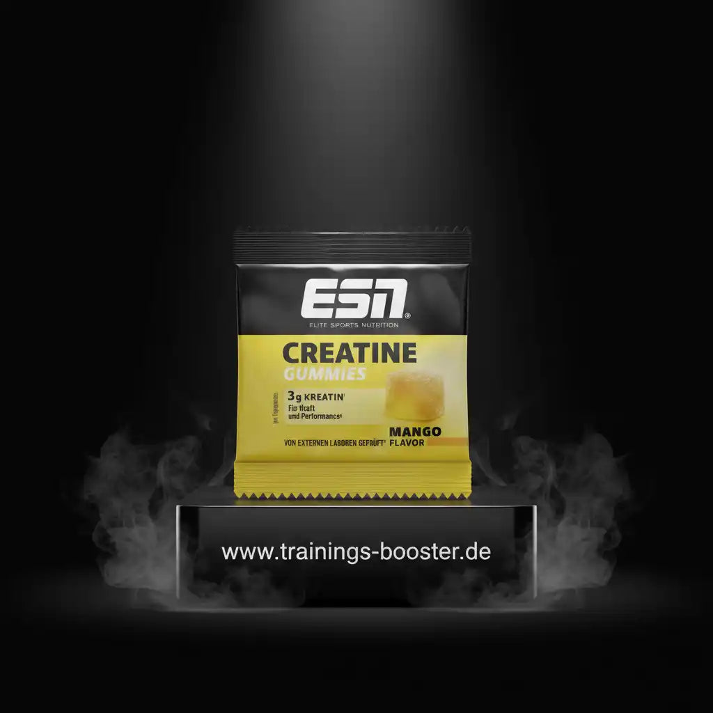 ESN Creatine Gummies Mango – 3g Kreatin für Kraft & Performance, Sportnahrung Booster