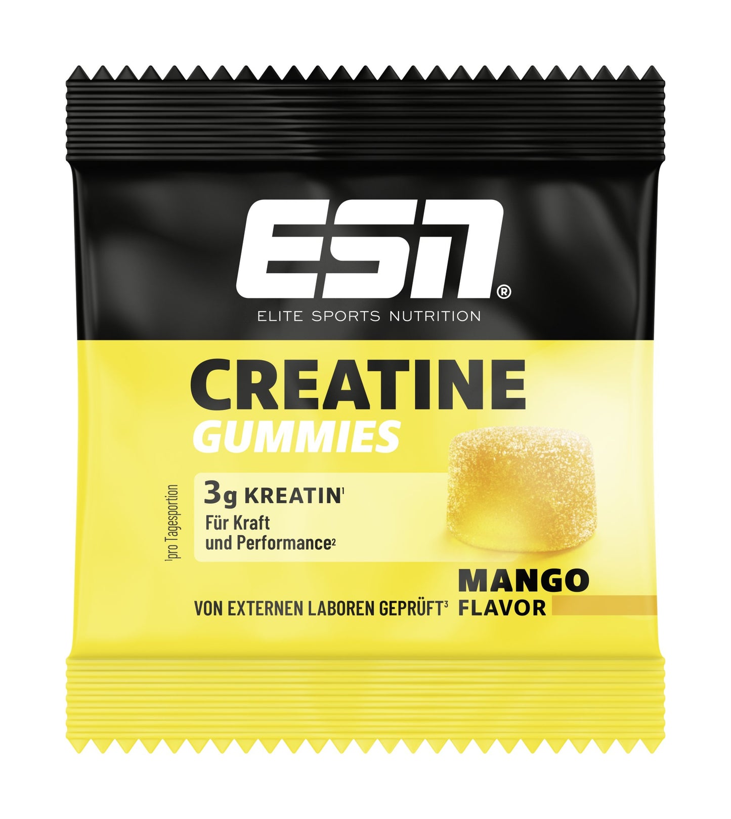 ESN Creatine Gummies Mango Geschmack mit 3g Kreatin für Kraft & Performance