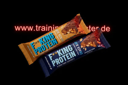 F**KING PROTEIN Snack Bar mit Schokolade und Erdnüssen, hoher Faseranteil, 40g